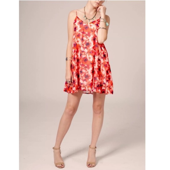 FLORAL DRESS Intricate Mini Woven Boho Swing Tunic - Picture 4 of 8